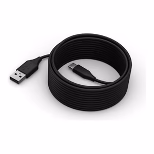 Lenovo ThinkSmart 40CLSCCB01 – 5 m:n USB-C–USB-A-kaapeli, musta