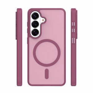 Mag Matt case for Samsung Galaxy S26 Plus maroon big hole