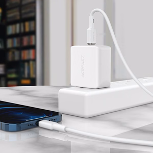 Acefast kaapeli MFI USB Type C - Lightning 1.2m, 30W, 3A musta (C2-01 black)