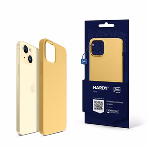 3mk Hardy Silicone MagCase Suojakuori iPhone 15 Plus:lle - keltainen