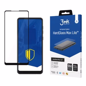 3mk HardGlass Max Lite Musta Karkaistu Lasi Samsung Galaxy A21:lle