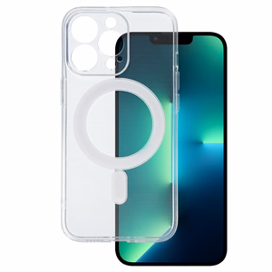 TEL PROTECT MagSilicone Suojakuori iPhone 13 Pro:lle läpinäkyvä