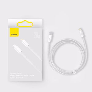 Kaapeli Baseus Dynamic Type-C - Lightning 20W 1.0m valkoinen CALD000002