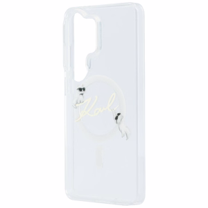 Karl Lagerfeld IML KC Script MagSafe Case for Samsung Galaxy S26 Ultra - Transparent