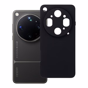 Oppo Find X9 ULTRA -silikonisuojakuori, musta