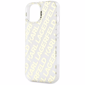 Karl Lagerfeld IML Fullover Logo Suojakuori iPhone 15 / 14 / 13:lle - kultainen