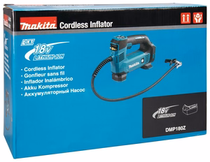 Makita DMP180Z – akkukompressori, 12 l/min