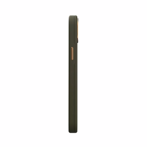 Moshi Napa suojakuori iPhone 14 Plus -laitteelle, MagSafe-yhteensopiva, vegaaninahkainen, Juniper Green -värinen