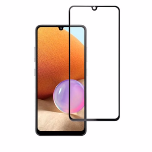 Suojalasi Blue Star - SAMSUNG A32 LTE koko näyttö (täysliimaus kehyksellä/pieni koko) - musta
