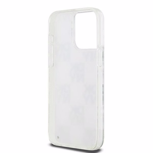 DKNY Liquid Glitter Multilogo Suojakuori iPhone 15 Pro Max:lle - valkoinen