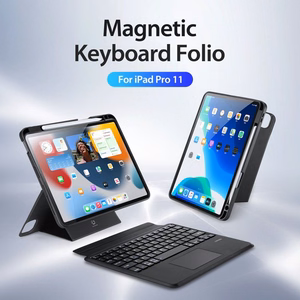 Dux Ducis DK -suojakuori langattomalla näppäimistöllä iPad 4/5/6 / iPad Pro 11 2018/2020/2021/2022 musta