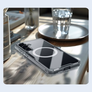 Nillkin Nature TPU Pro Magneettinen Suojakuori MagSafe-tuella Samsung S25:lle - valkoinen