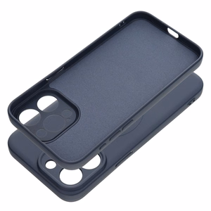 Silikoninen Mag Cover iPhone 15 PRO MAX:lle yhteensopiva MagSafen kanssa titaanisininen