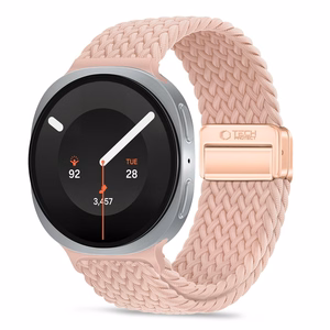 Tech-Protect NylonMag -ranneke mallille Samsung Galaxy Watch 40/44/46 mm – vaaleanpunainen