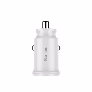 Baseus auton laturi Grain 2x USB 3,1A valkoinen