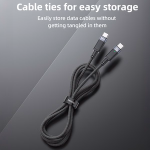 Yesido Cable CA160 braided - Type C to Type C - PD 60W 1,2 metres black