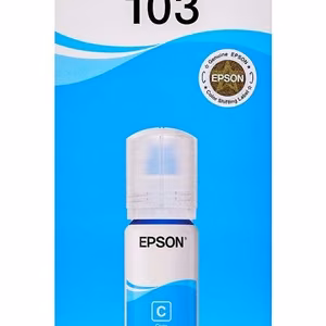 Epson 103 EcoTank mustepullo, syaani