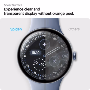 Spigen Elite Shield EZ Fit 2 kpl hydrogeelikalvoja Google Pixel Watch 45 mm -mallille