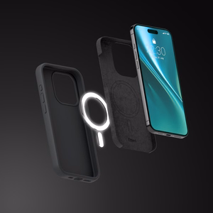 Etteri Silicone Mag case for iPhone 15 Pro 6,1" black