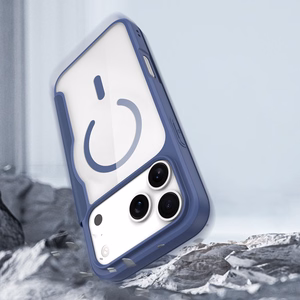 Dux Ducis Skin X Pro iPhone 17 Pro Max Suojakuori Lompakolla, MagSafe-yhteensopiva - Sininen
