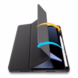 Dux Ducis Toby panssaroitu Flip Smart Case Oppo Pad kynänpidikkeellä Musta