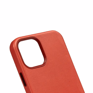 Crong Essential Cover suojakuori laitteelle iPhone 12 Pro Max, keinonahkainen, punainen