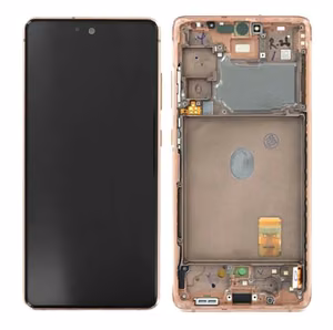 LCD-näyttö Samsung G780/G781 S20 FE kosketusnäytöllä ja kehyksellä Cloud Orange alkuperäinen (service pack)