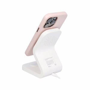 Nahkainen Mag Cover -suojakuori Samsung S25 PLUS:lle yhteensopiva MagSafen kanssa vaaleanpunainen