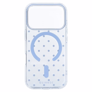 Liavec Bubble -suojakuori iPhone 18 Pro / 17 Pro -puhelimelle, vaaleansininen