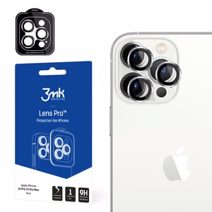 Kameralasi iPhone 13 Pro Max / 13 Pro 9H 3mk objektiivin suojaukseen Pro-sarjan objektiiville - hopea