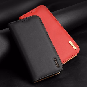 Dux Ducis Hivo Nahka Flip Cover Aidon nahan lompakko korteille ja asiakirjoille iPhone 14 Pro Ruskea
