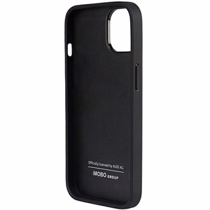 Audi Genuine Leather Suojakuori iPhone 14 6.1 musta/musta kova kuori AU-TPUPPCIP14-Q8/D1-BK