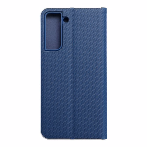 Läppäsuojakuori Samsung S21 FE:lle Luna Book Carbon sininen