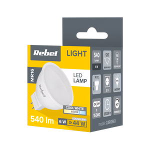 Rebel MR16 LED-lamppu, 6 W, 6500 K, 12 V