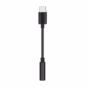 AUX-adapteri Type-C (uros) - Jack 3,5 mm (naaras) musta