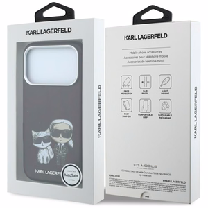 KARL LAGERFELD -kotelo mallille IPHONE 18 Pro /17 Pro MagSafe-yhteensopiva (Bodies Sketch) (väri: viininpunainen)