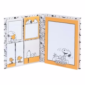Snoopy Lazy Days A6 -muistilappusetti, 6 lehtiötä