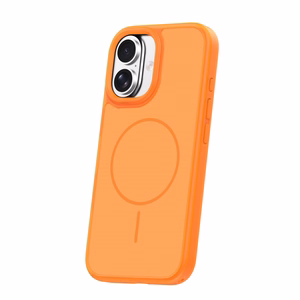 Frame Thin Mag case for iPhone 16 6,1" orange