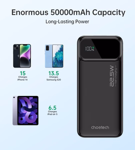 Choetech B732 varavirtalähde 22,5W 50000 mAh musta