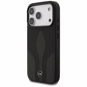 Mercedes Leather The Move MagSafe Suojakuori iPhone 17 Pro:lle - Musta