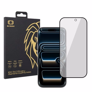 Tempered glass Tel Protect 10X Privacy DLC Diamond Coating for Iphone 17 Pro