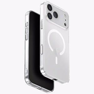 Uniq Airsuit Suojakuori iPhone 17 Pro Max:lle Magclick Charging - läpinäkyvä