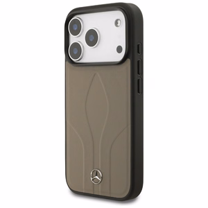 Mercedes Leather The Move MagSafe Suojakuori iPhone 17 Pro:lle - Beige