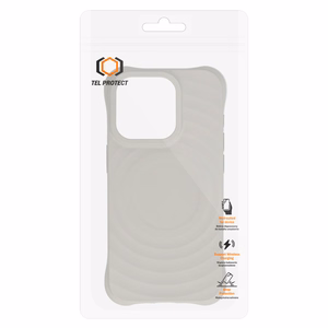 Tel Protect Wave Magsafe Suojakuori iPhone 12 Pro Max:lle harmaa