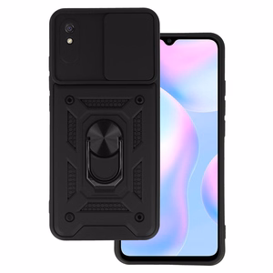 Slide Camera Armor Case for Xiaomi Redmi 9A Black