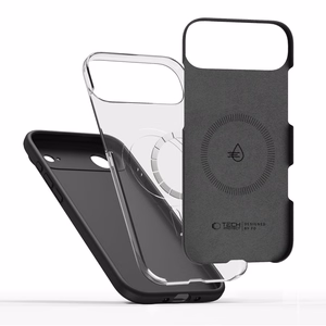Tech-Protect Silikoninen MagSafe Suojakuori iPhone 17 Air:lle - musta