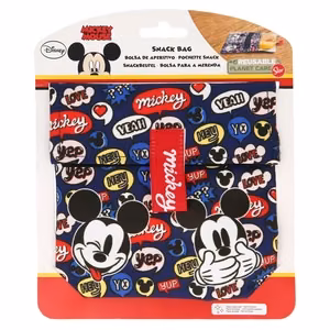 Mickey Mouse uudelleenkäytettävä välipalapussi