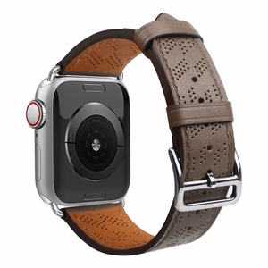 Nahkainen Hihna Apple Watch 38 / 40 / 41 mm ranneke - tummanruskea