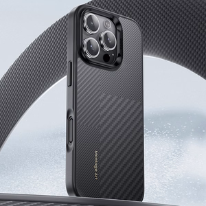 Benks Montage Magnetic Armor Pro Kevlar Case Metal Frame 600D+1500D for Iphone 16 Plus black