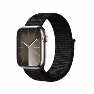 Crong Nylon Reflex Sport strap for Apple Watch 38 / 40 / 41 / 42 mm, black